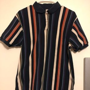 Vintage Chaps Ralph Lauren vertical striped polo
